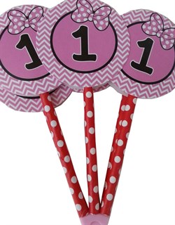 Minnie Mouse 1 Yaş Kürdan