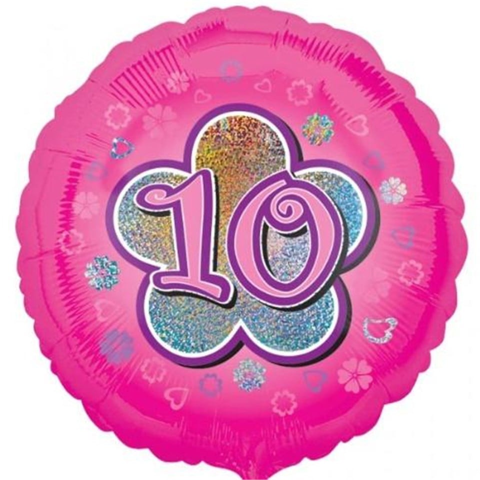 10 Yıldızlı Pembe, Folyo Balon