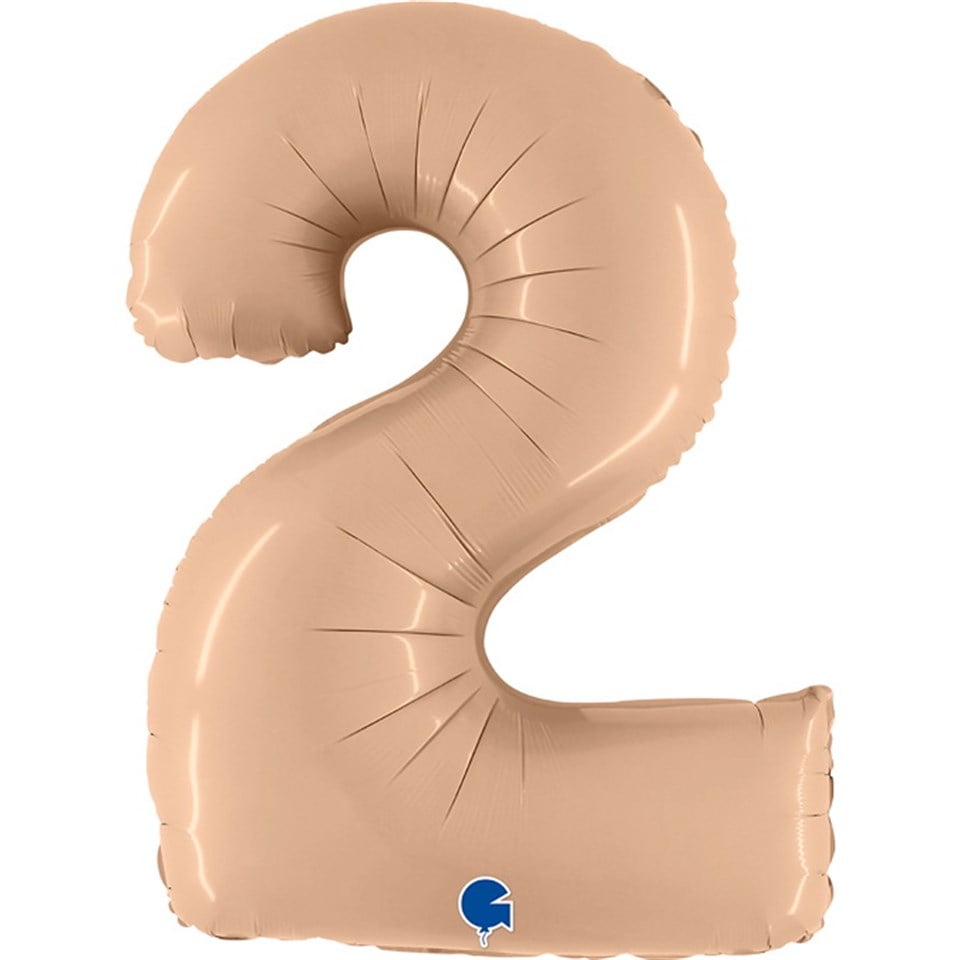 2 Rakam Folyo Balon, Satin Ten