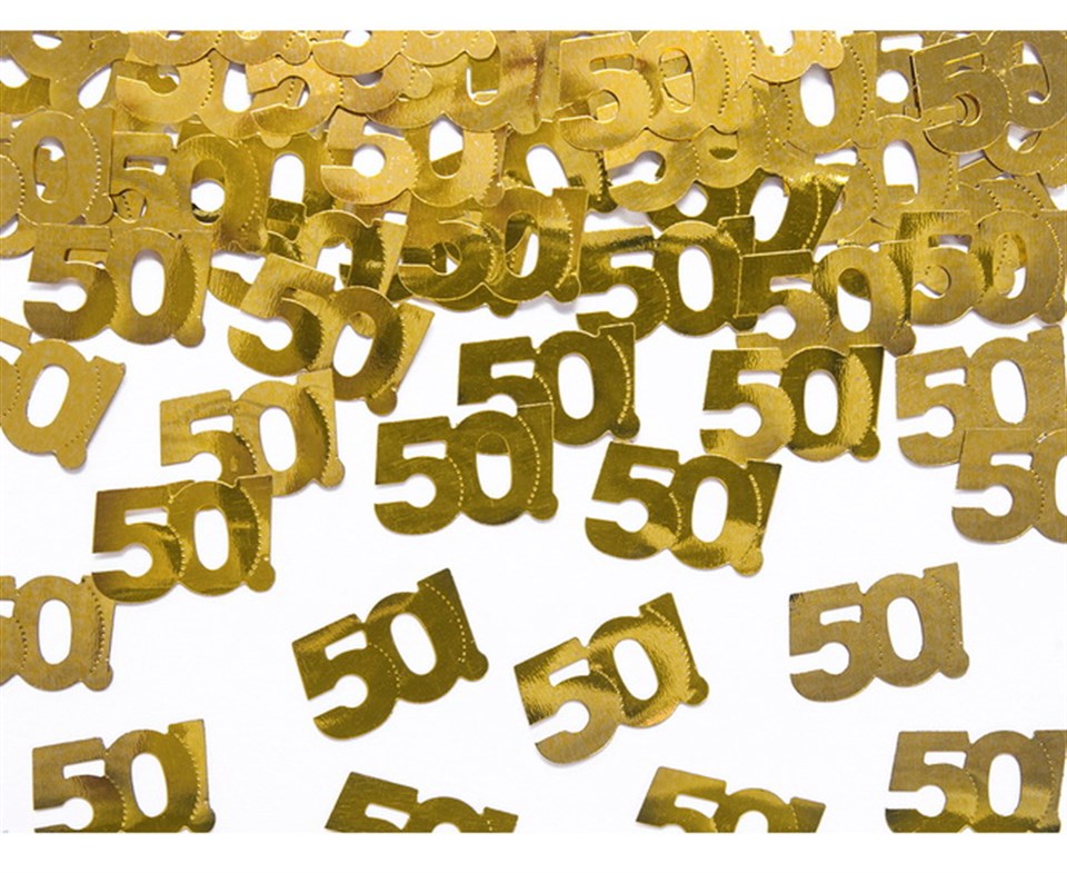 50 yaş Kutlaması, Konfeti
