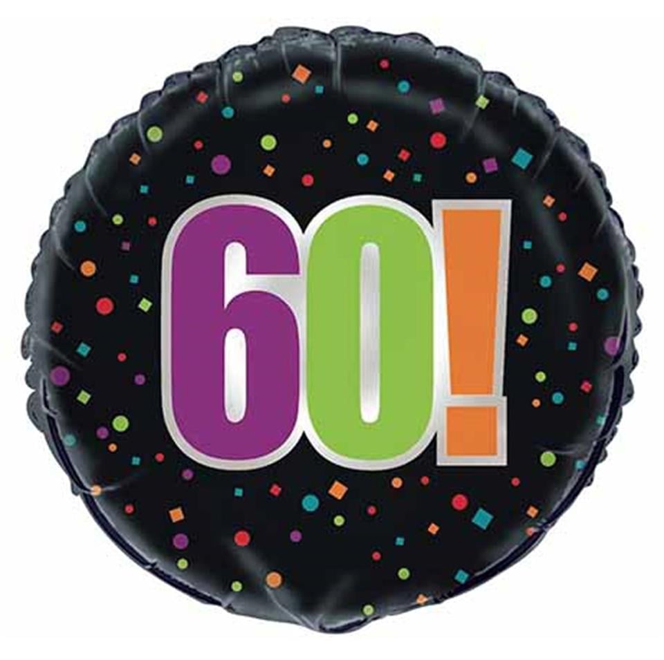 60 Yaş Birthday Cheer, Folyo Balon