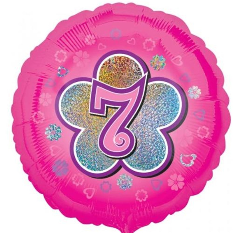 7 Yıldızlı Pembe,Folyo Balon