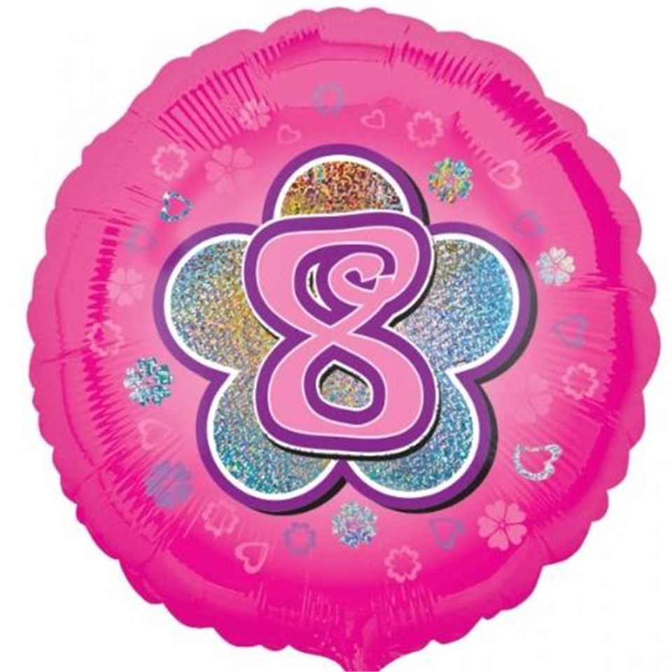 8 Yıldızlı Pembe,Folyo Balon