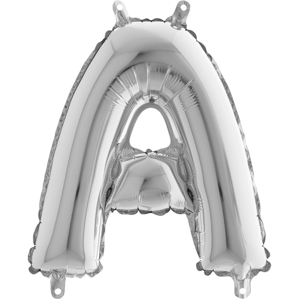 A Harf Folyo Balon Mini Gümüş (35 cm)