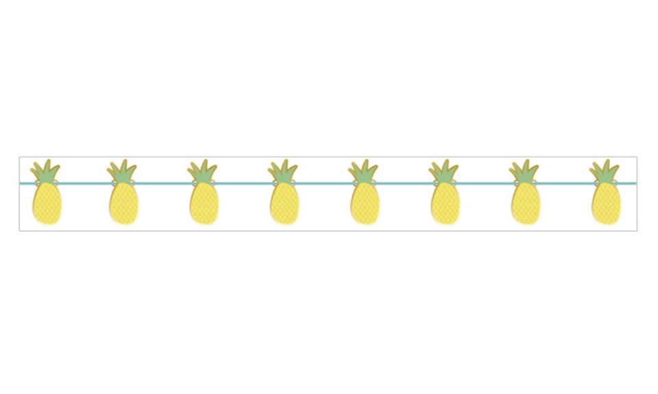 Altın Ananas Metalik Kağıt, Bayrak Dizisi 