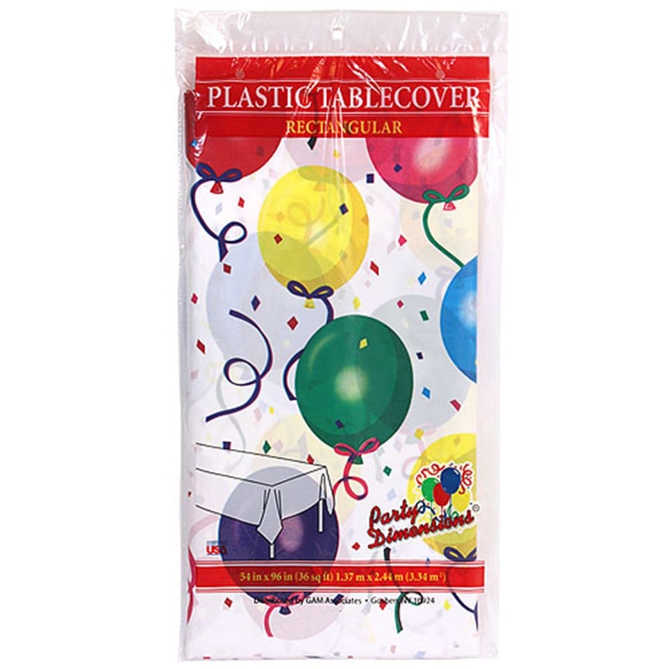 Balonlu Plastik Masa Örtüsü
