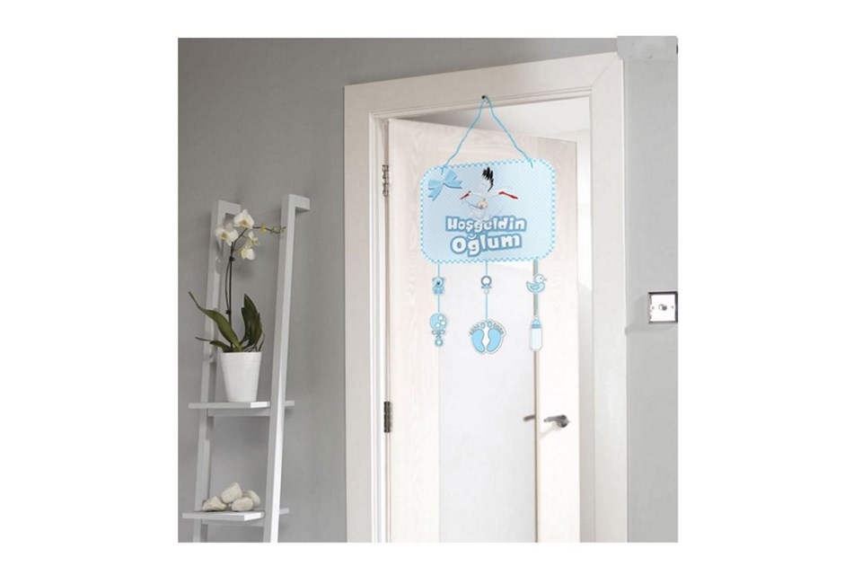 Bebek Kapı Süsü Mavi