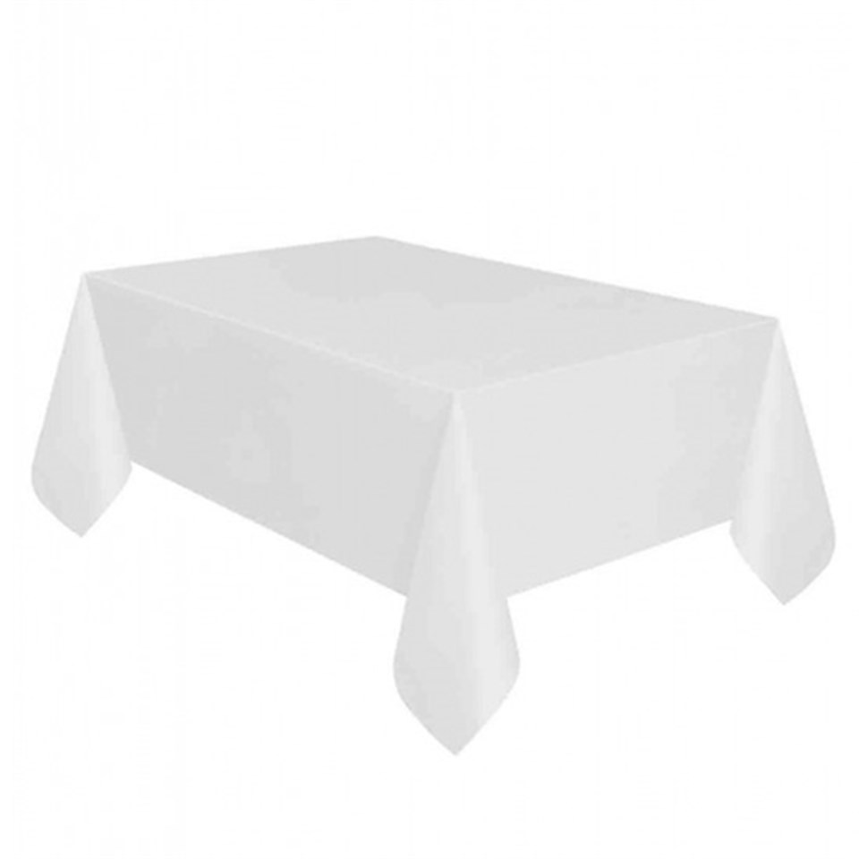 Beyaz Plastik Masa Örtüsü