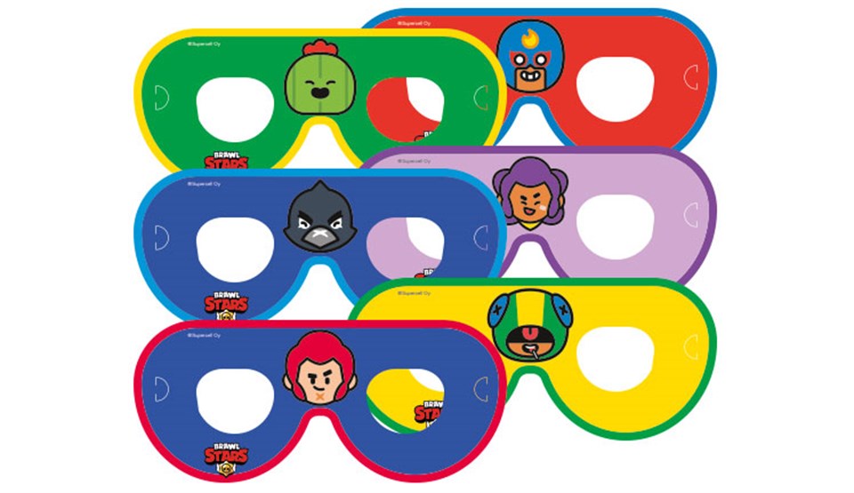 Brawl Stars Kağıt Maske 6lı