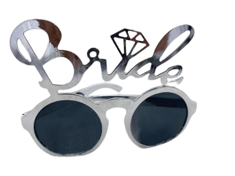 Bride Parti Gözlük Gümüş