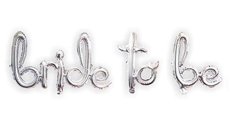 Bride To Be, Folyo Balon Gümüş