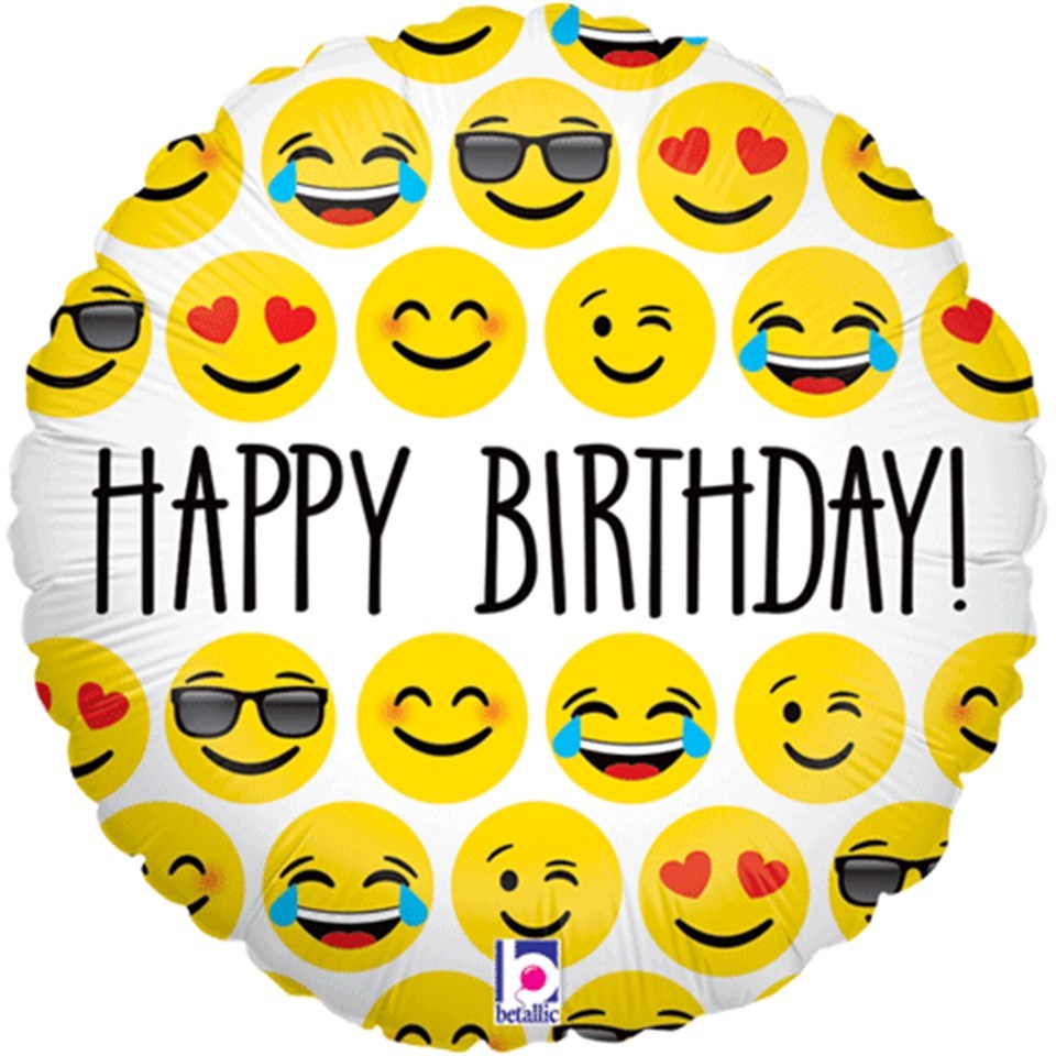 Emoji Birthday, Folyo Balon