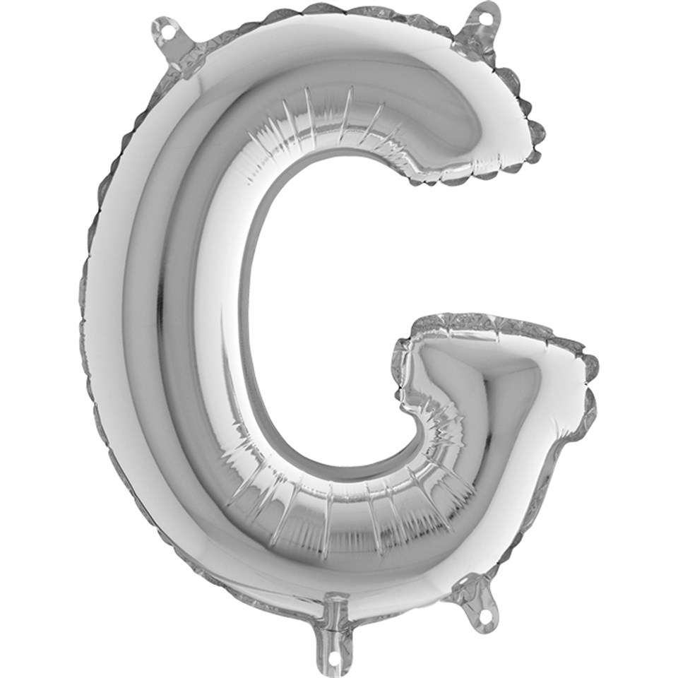 G Harf Folyo Balon Mini Gümüş (35 cm)