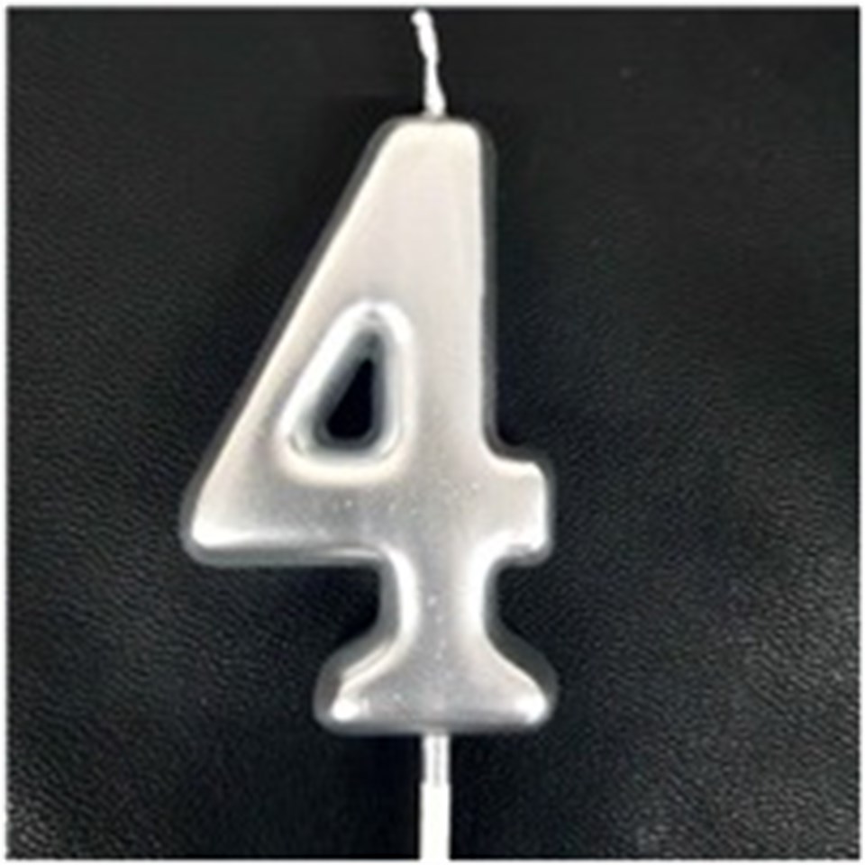 Gümüş Rakam Mum, 4