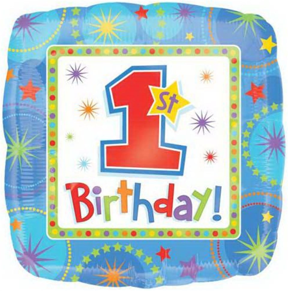 Güzel 1 Yaş Erkek, Folyo Balon