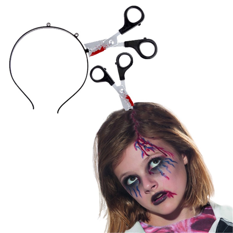 Halloween Kanlı Makas Korku Şakası