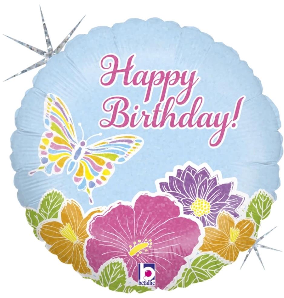 Holografik Pastel Kelebek, Folyo Balon