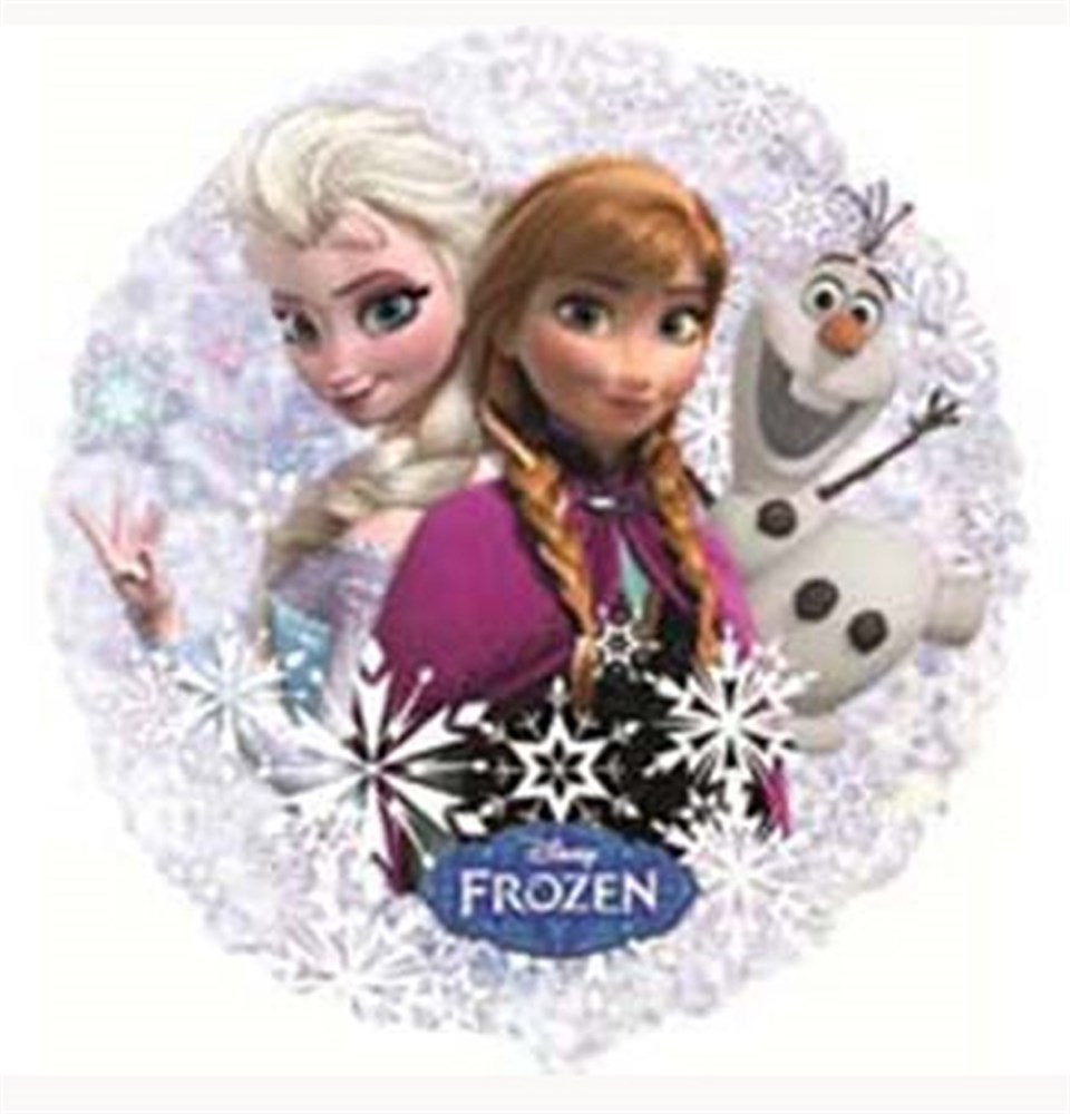 Holographic Anna Elsa Olaf Folyo Balon