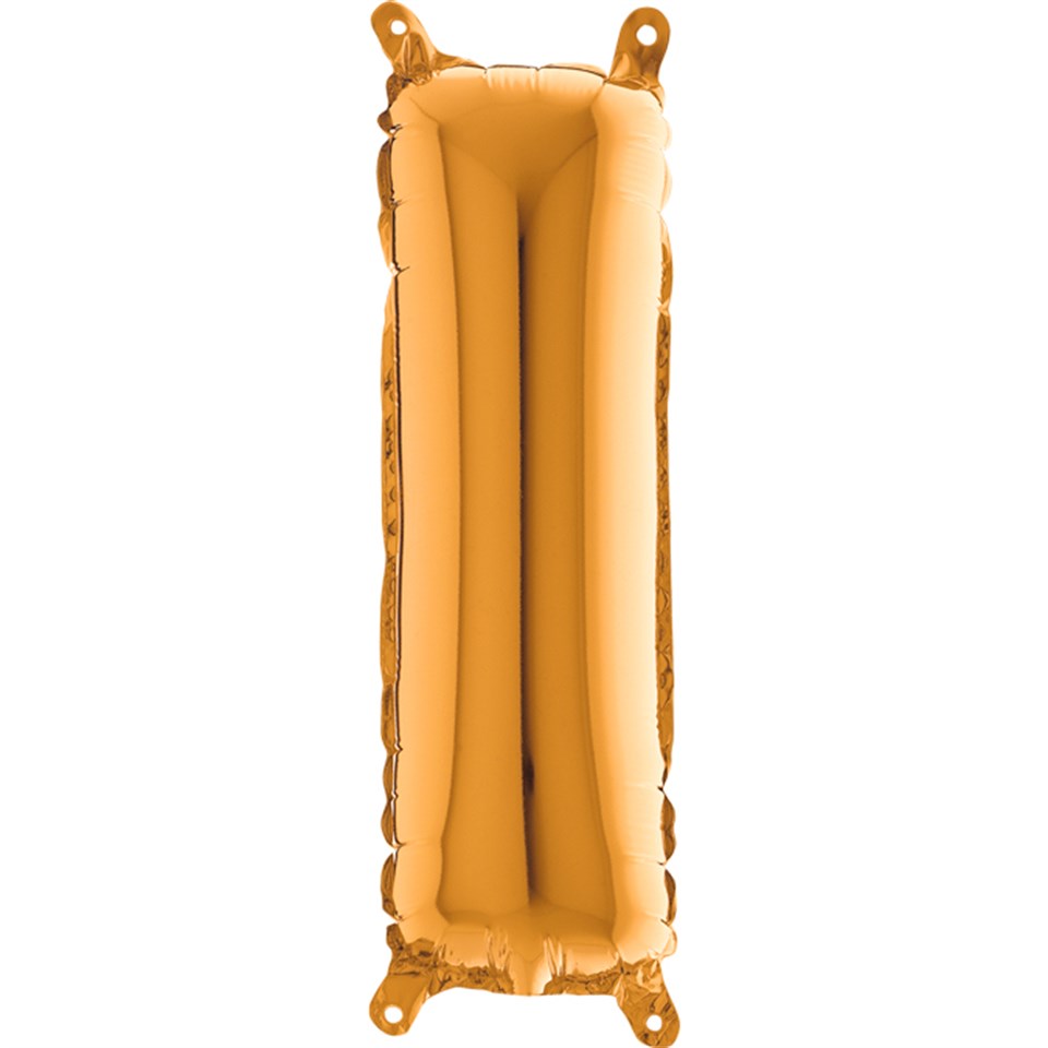 I Harf Folyo Balon Mini Altın (35 cm)
