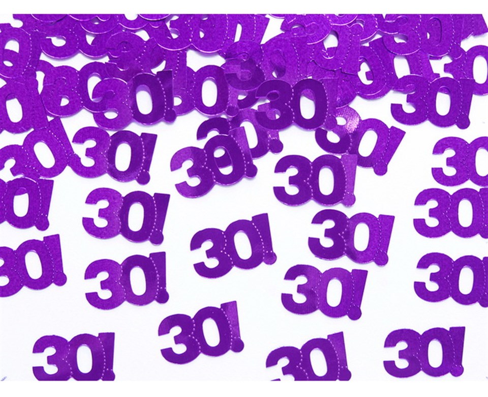 Işıltılı Doğumgünü 30 yaş, Konfeti