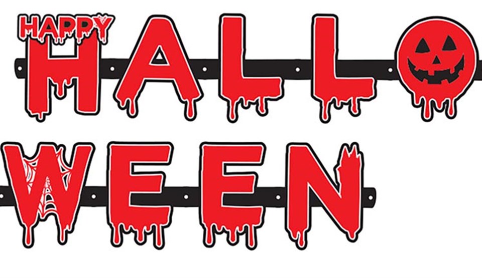 Kanlı Happy Halloween Banner