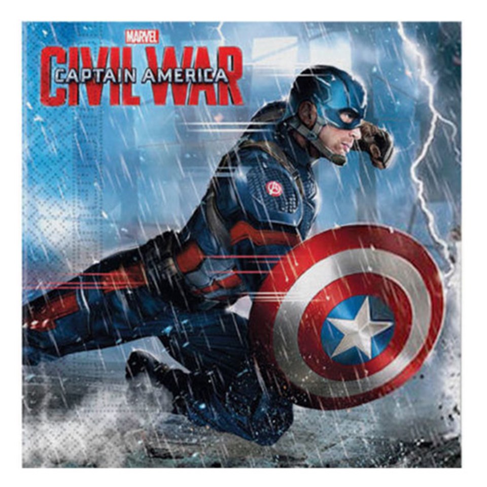 Kaptan Amerika ve Demir Adam Peçete