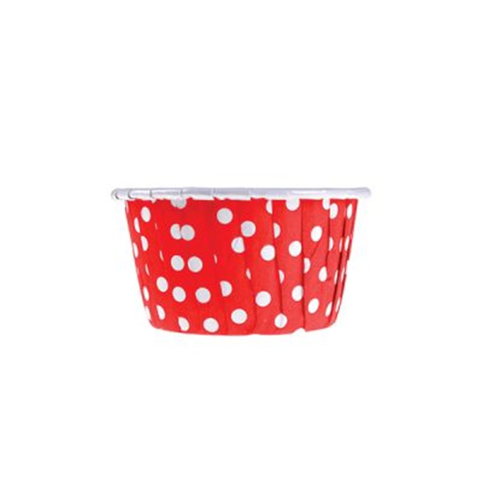 Kırmızı Puantiyeli Muffin Kek Kalıbı