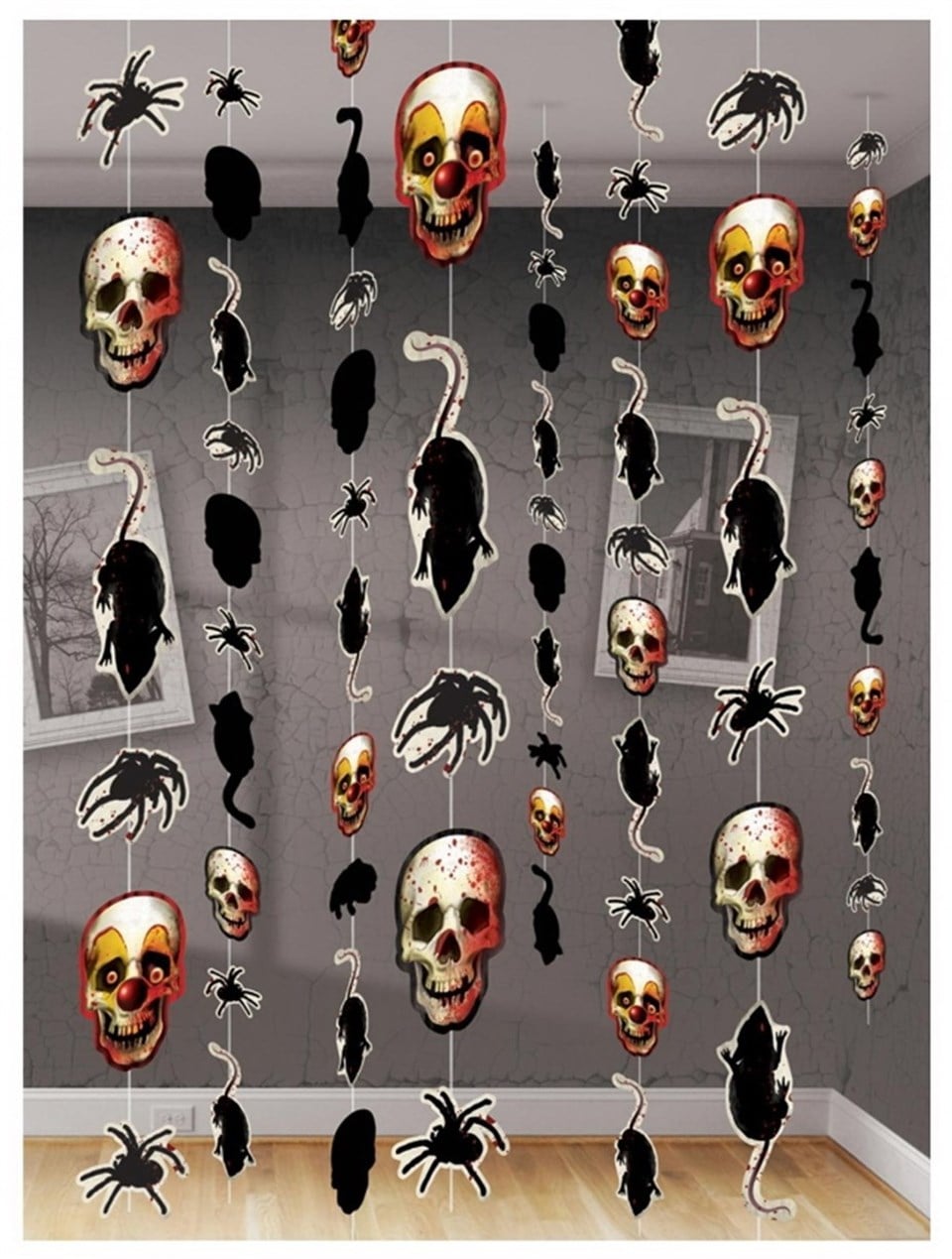 Korkunç Halloween Figürleri İp Süs