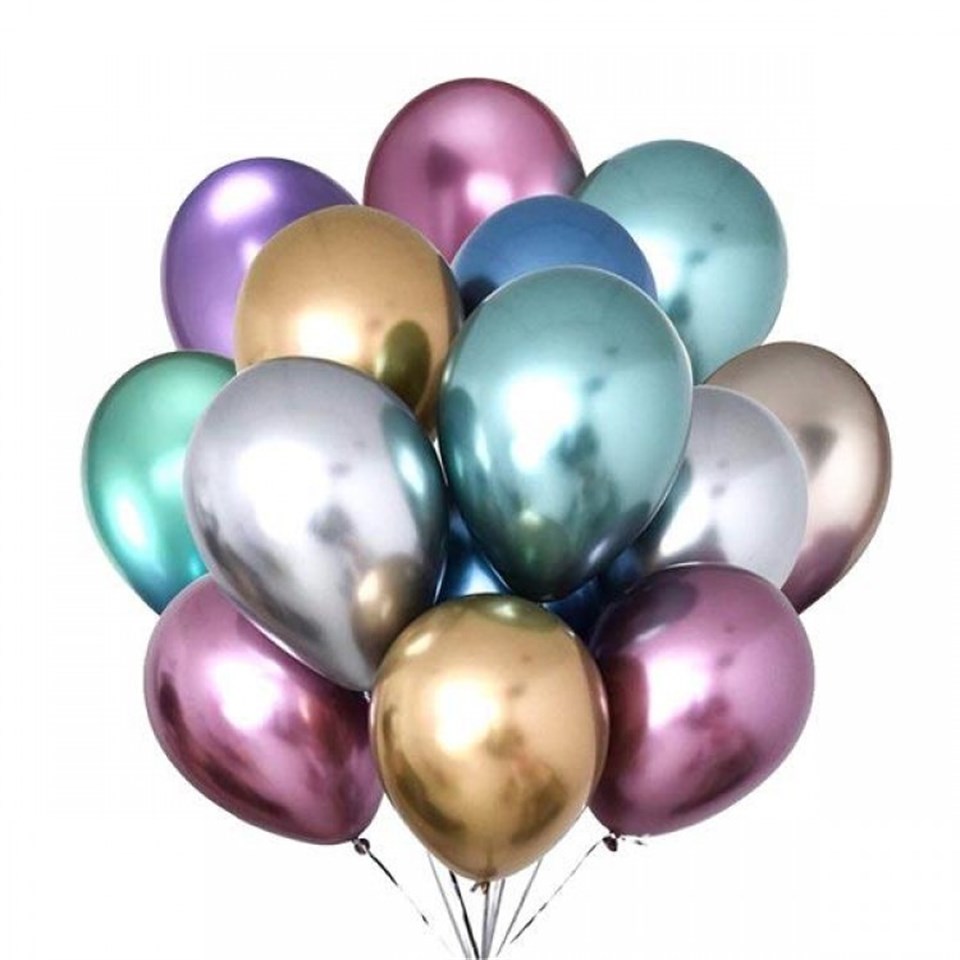 Krom Balon, Karışık Renkli 10 adet