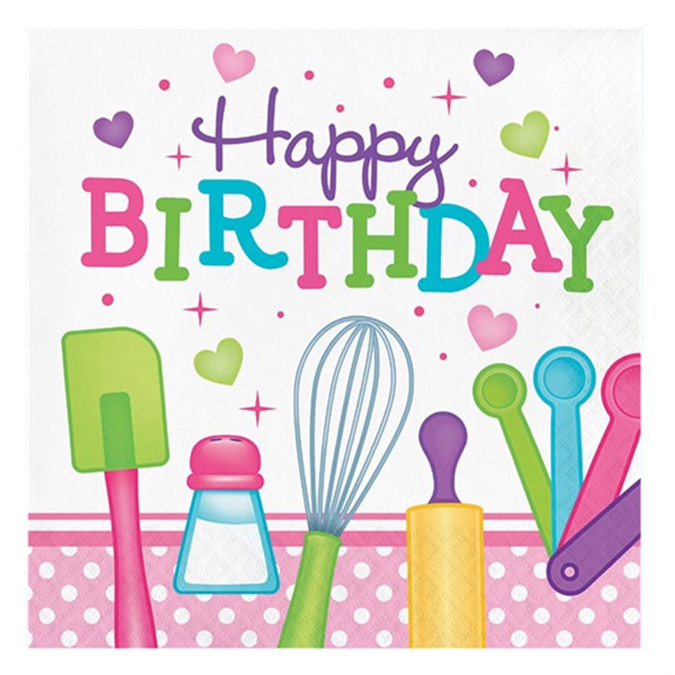 Küçük Şefler Happy Birthday Peçete
