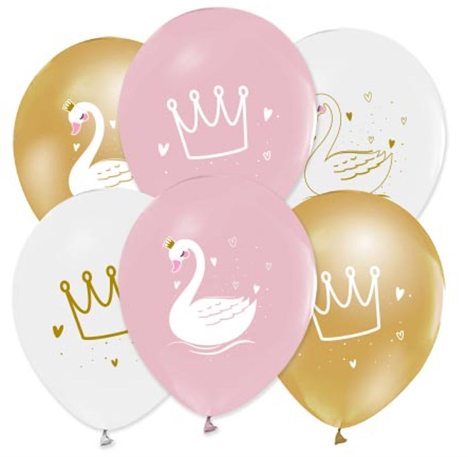 Kuğu Partisi Balon 8'li Paket