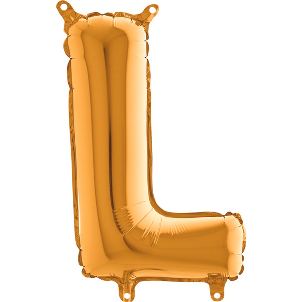 L Harf Folyo Balon Mini Altın (35 cm)