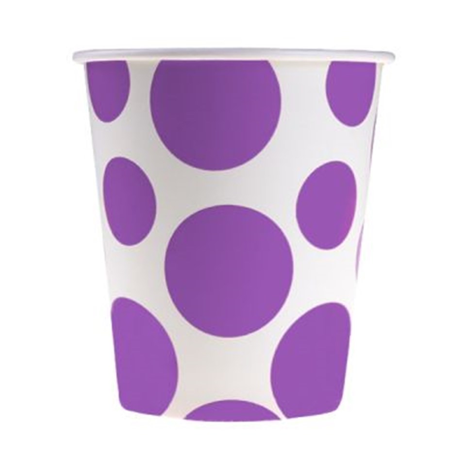 Lila Puantiyeli Bardak