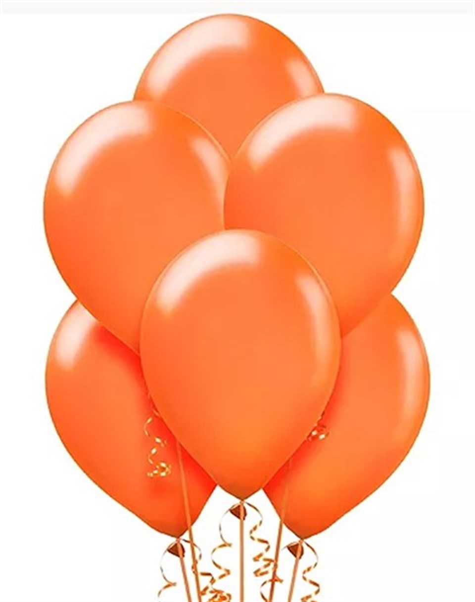 Metalik Turuncu Balon, 20 li Paket