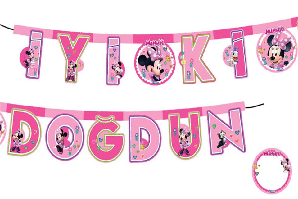 Minnie Kişiselleştir, İyi ki Doğdun Banner