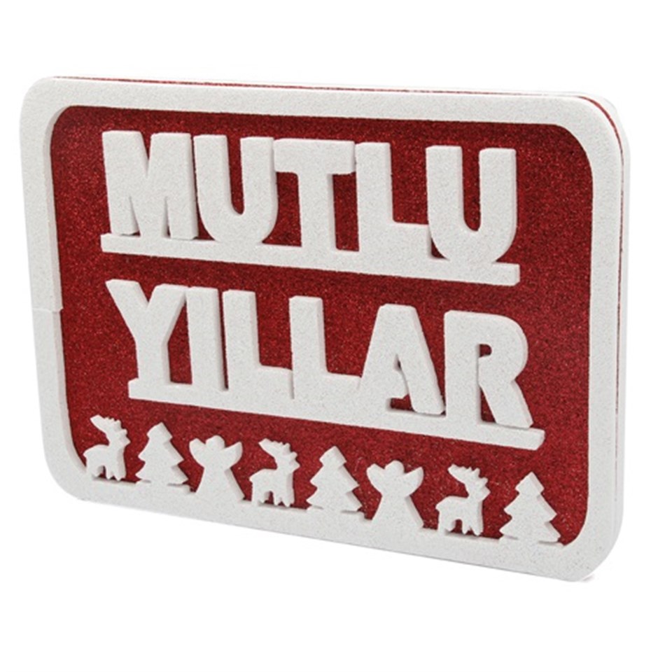 Mutlu YIllar Yazı Strafor