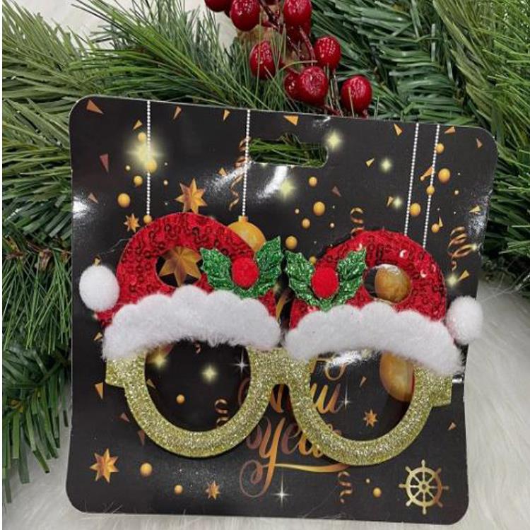 Noel Baba Kırmızı Şapkalı Gözlük