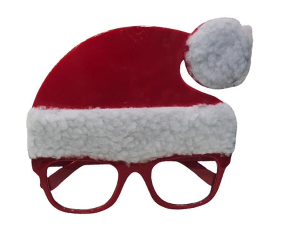 Noel Baba Şapkası Yılbaşı Gözlük