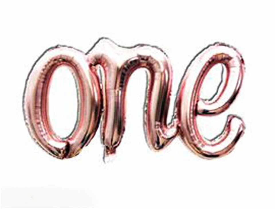 One, Rosegold Folyo Balon