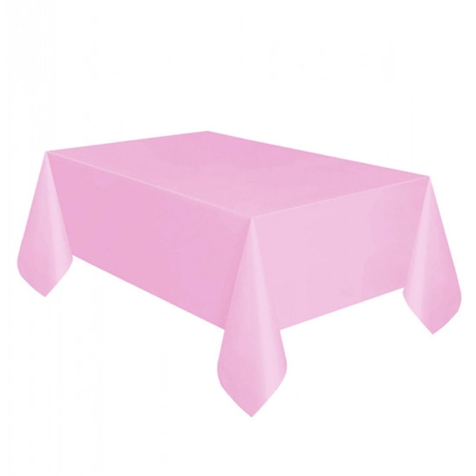 Pembe Plastik Masa Örtüsü