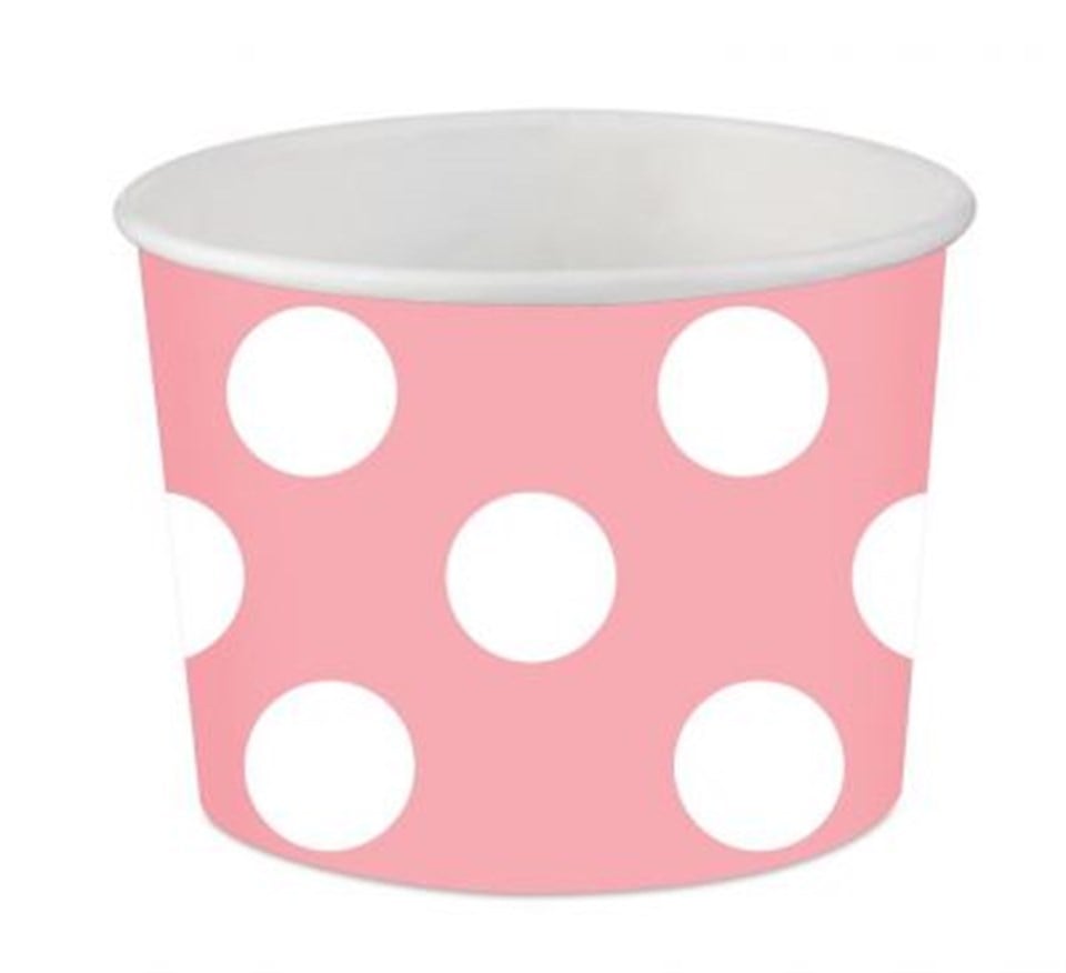 Pembe Puantiyeli Kase