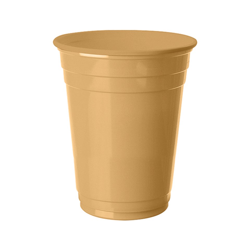 Plastik Meşrubat Bardağı, Altın 8'li