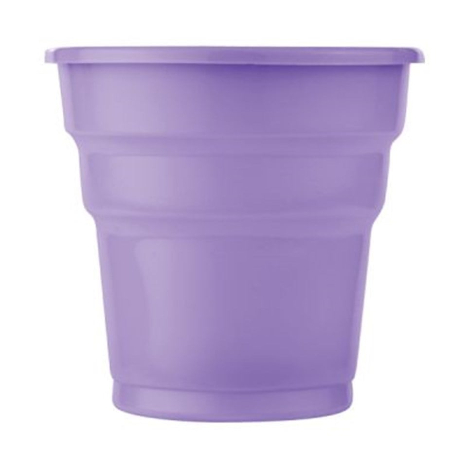 Plastik Meşrubat Bardağı Lüks Lila 25´li
