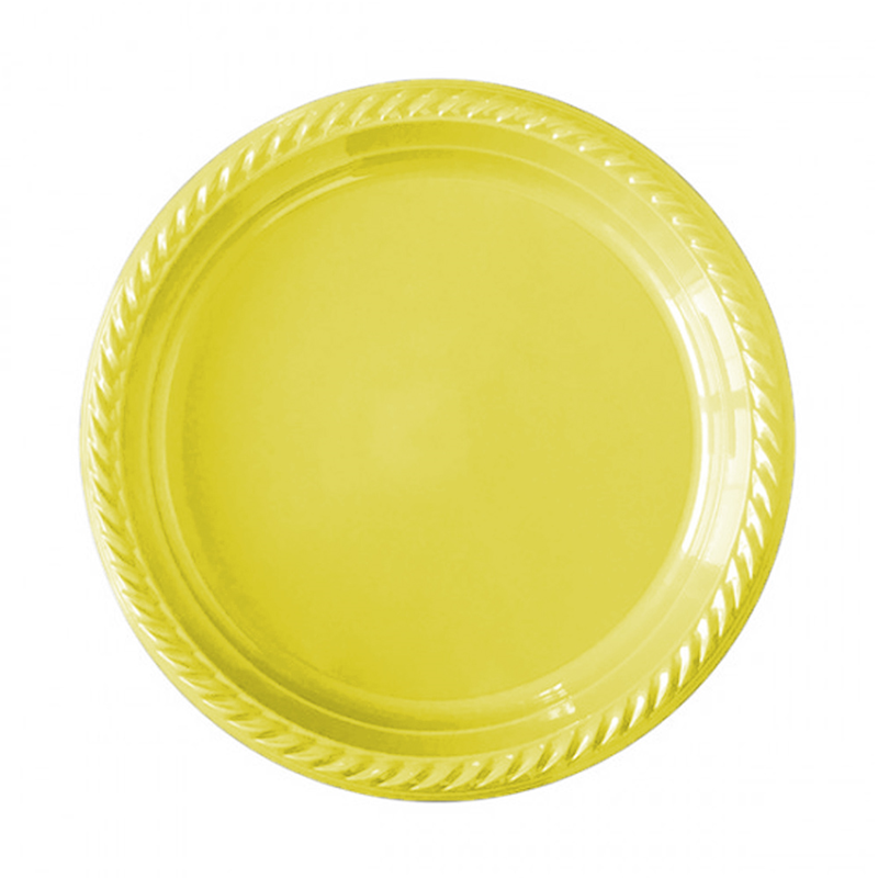 Plastik Tabak Lüks Sarı 24'lü