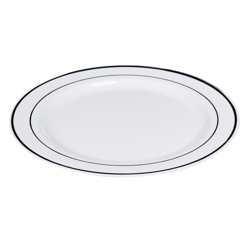 Porselen Görünümlü Plastik Küçük Tabak 6´lı