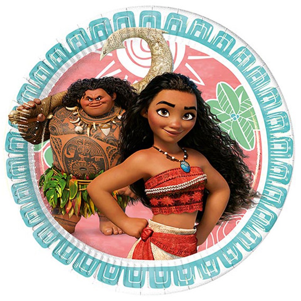 Prenses Moana Kağıt Tabak