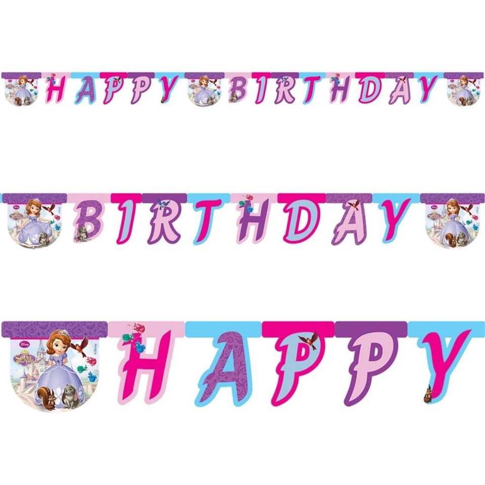 Prenses Sofia Partisi, Happy Birthday Banner