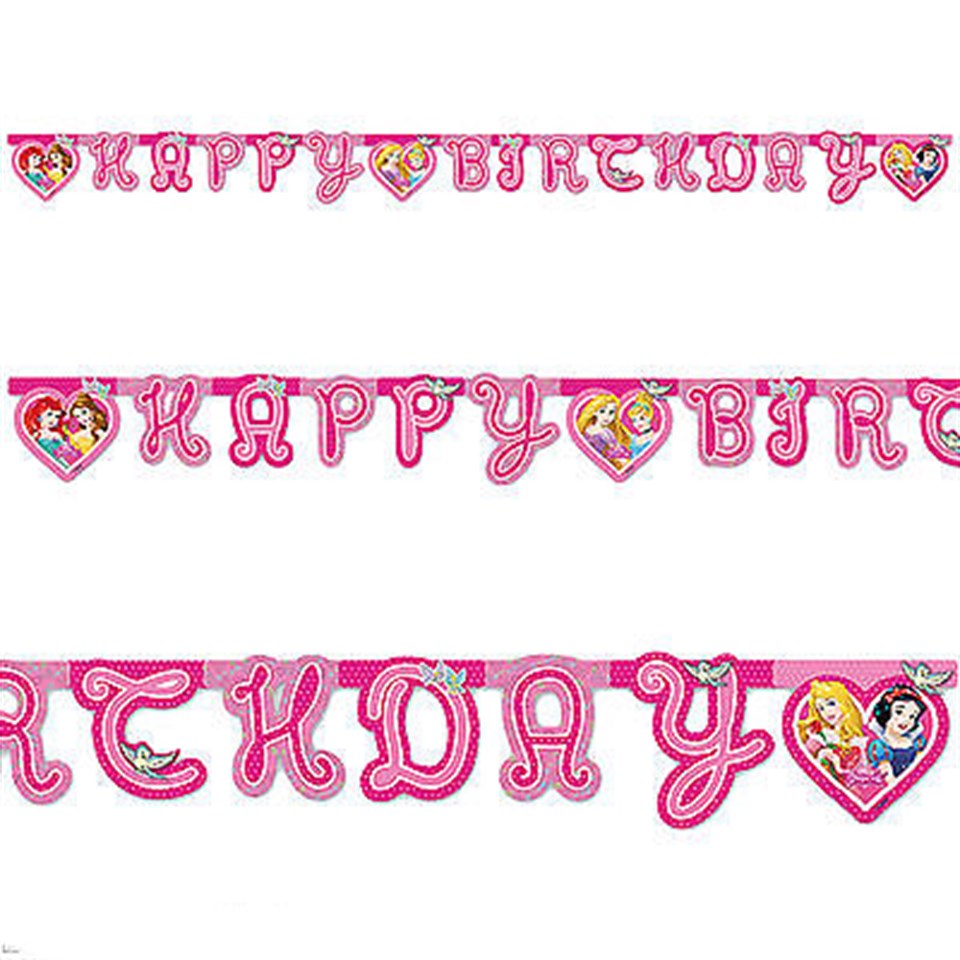 Prensesler Rüyası , Happy Birthday Banner