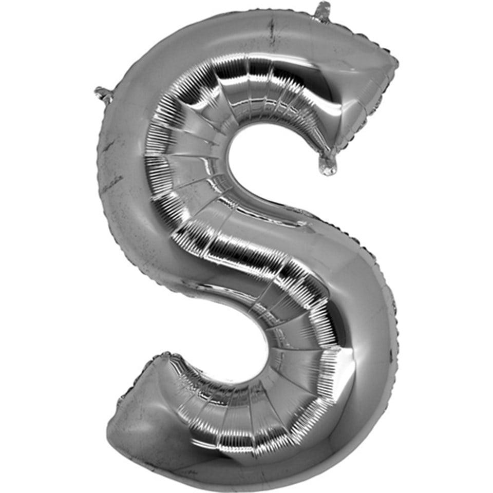 S Harf Folyo Balon, Gümüş