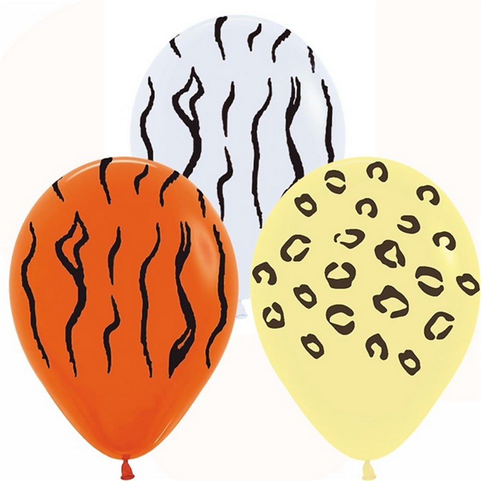Safari Baskılı Balon 8'li Paket